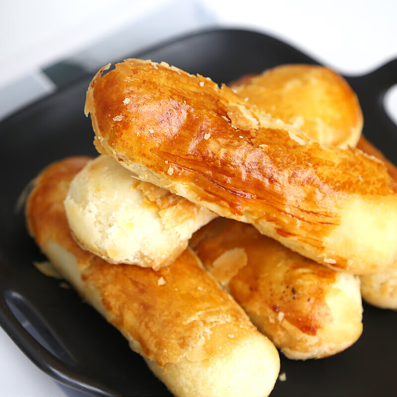 老北京牛舌饼老式咸味好吃的传统特产特色糕点心酥皮美食小吃零食