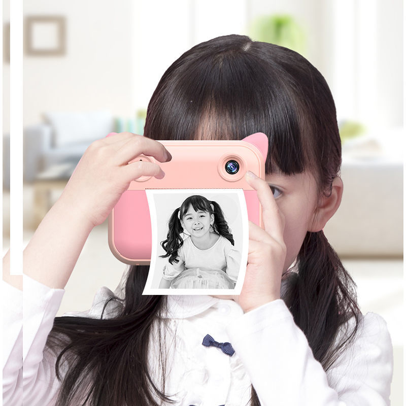 儿童相机拍立得热敏纸打印即拍即打印所见即所得高清带屏儿童相机跨境