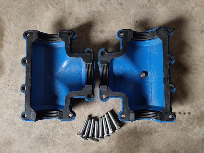 哈夫节三通抢修器补漏卡子抱箍快速接头水管堵漏器变径 dn25p32正三通