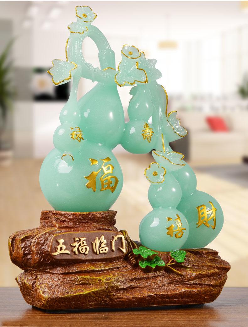 中精质造 葫芦福字摆件 客厅酒柜电视柜玄关书房摆件开业乔迁商务礼品