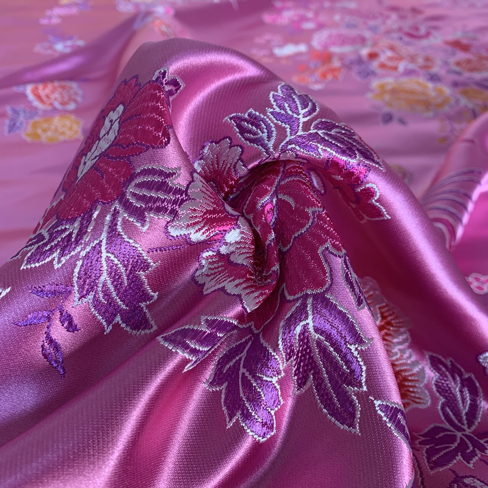 炫丰 被面杭州丝绸被面软缎婚庆绸缎子被面结婚七彩织锦缎被面子龙凤