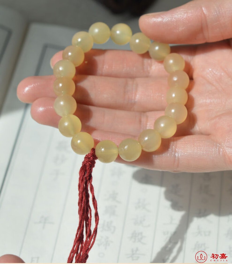 初嘉 西藏高山羊角佛珠手串 念珠手持手链 手把件民族风男 手围16cm