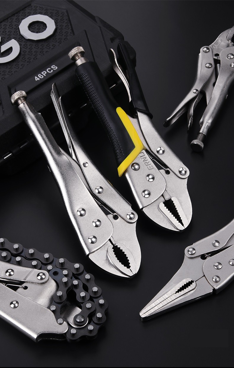 多功能大力钳万能万用重型工业级加力手钳子工具快速封口钳 7寸光柄