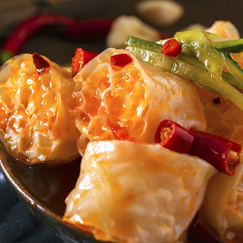 网红面藕白面筋素肥肠面藕圈干货沾串素藕面皮筋片凉拌菜面藕18斤900g