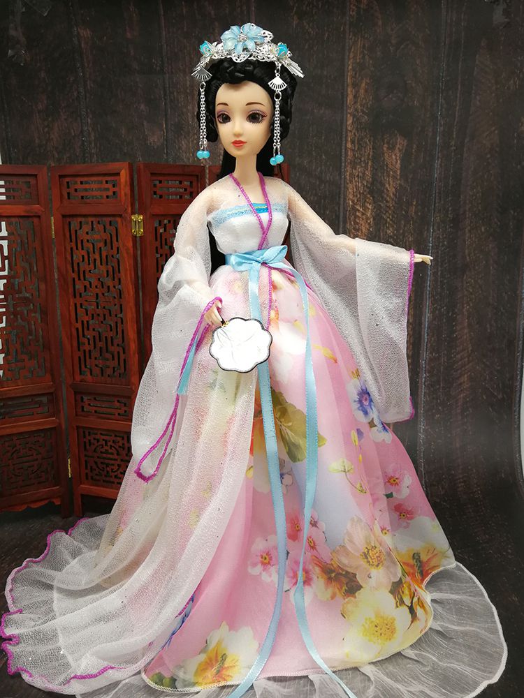 芭比娃娃套装汉服 29厘米洋娃娃小布萝莉公主裙适用的古装衣汉服30