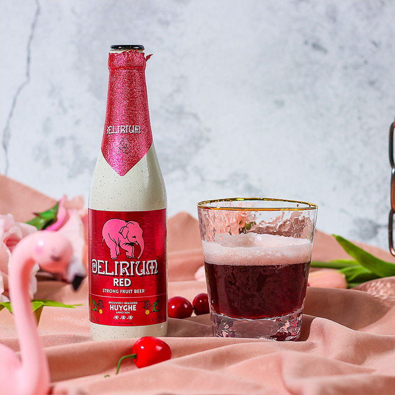 比利时精酿粉象给劲水果啤酒深粉象浅粉象樱桃330ml6瓶装4瓶深粉象4瓶