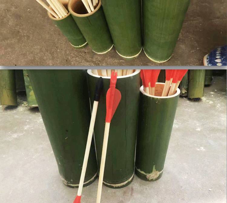 投壶 竹箭 传统竹箭幼儿园投壶投箭弓箭箭矢橡胶软箭头箭支箭杆射箭