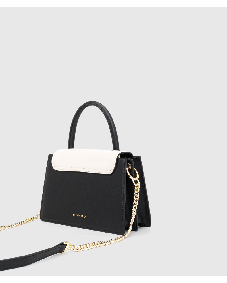 红谷手提包女女包2020新款牛皮手提包女式拼色单肩斜挎包大容量手拎包