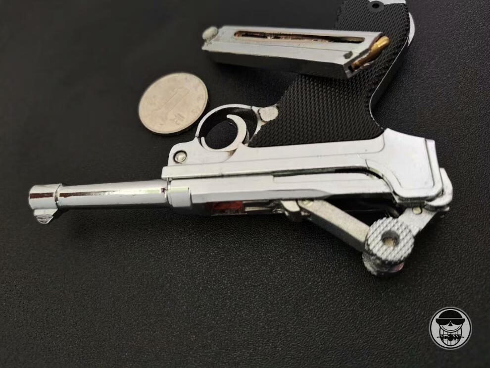 七夕礼物1205德国鲁格p08模型二战毛瑟驳壳复古风合金可拆卸无发射枪