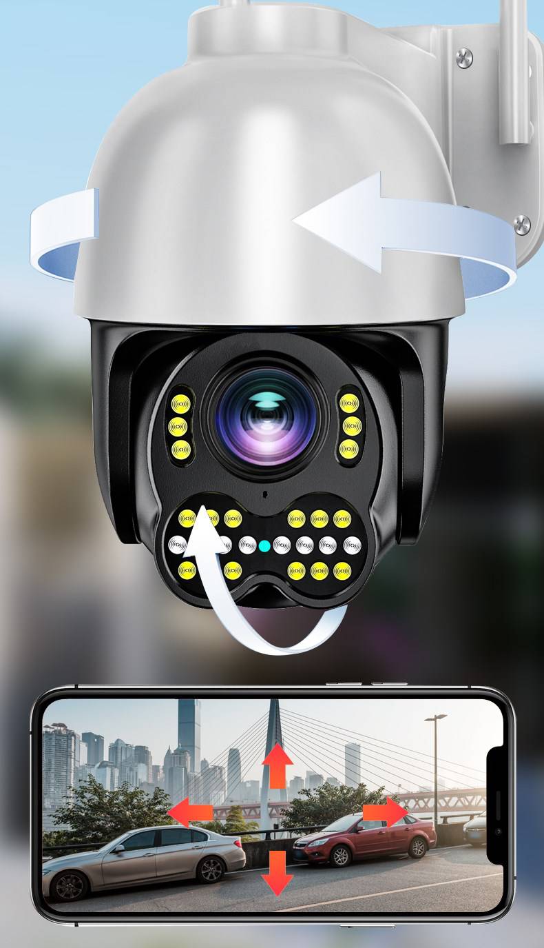 监控摄像头室外有线有线无线两用监控摄像头连手机远程高清夜视wifi