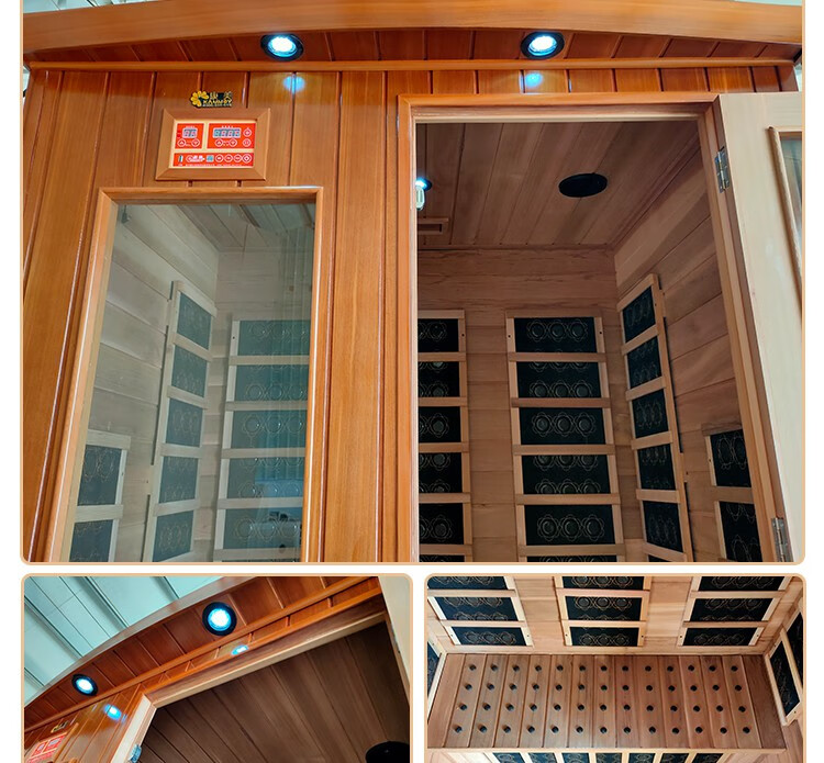 远红外纳米汗蒸房碳晶板全息能量养生屋光波房生物频谱家庭桑拿箱 浅