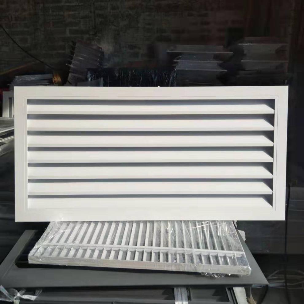 铝合金百叶窗通风口外墙装饰防雨空调百叶检查口定制外径尺寸宽350高
