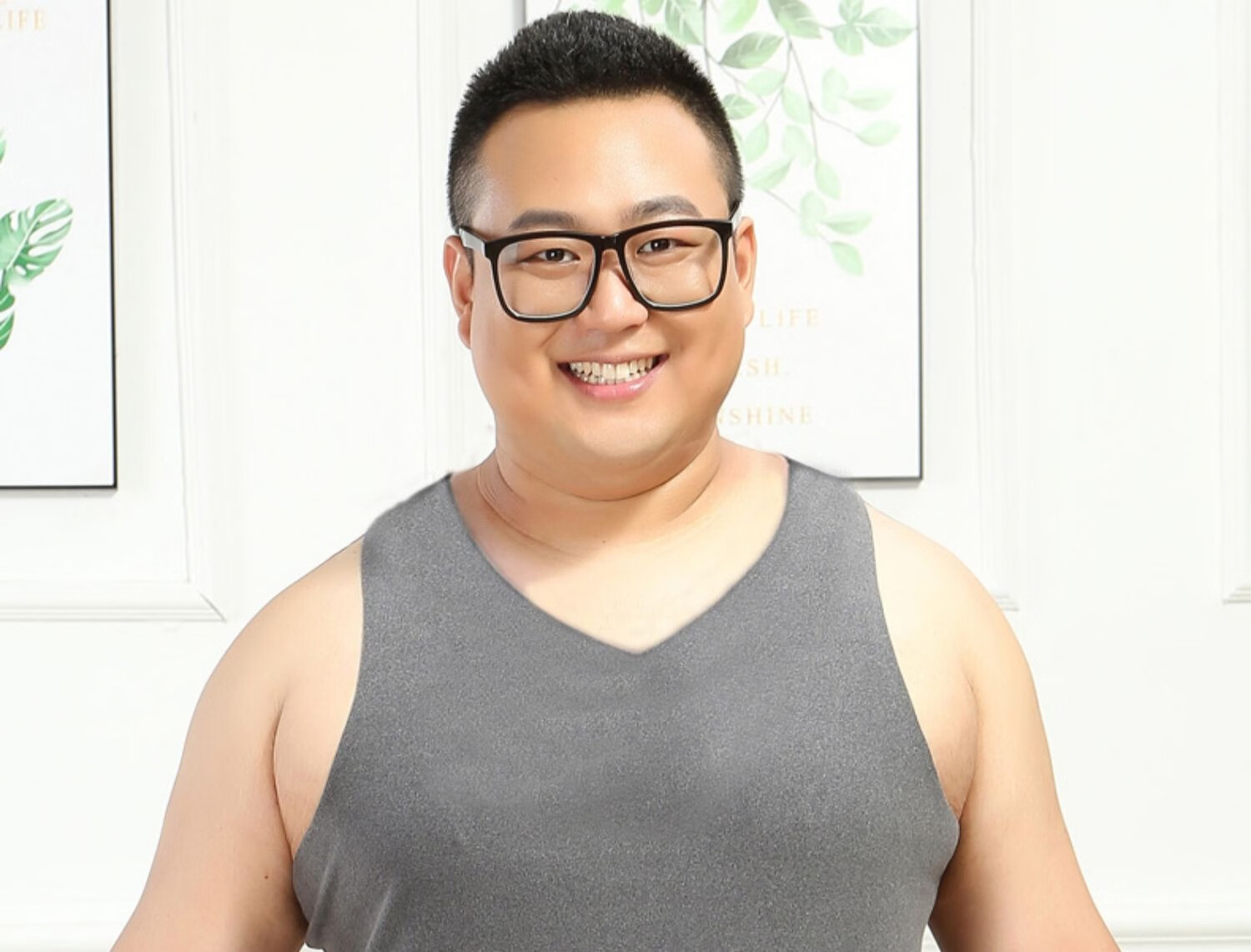 【适合200-300斤超大码肥仔胖子】男士德绒无痕保暖背心胖子加肥加大