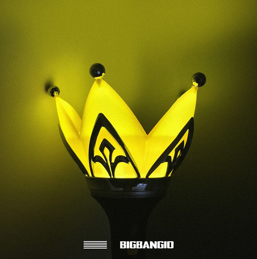 bigbang皇冠灯bigbang十周年演唱会应援皇冠灯周边灯头灯柄一套白色
