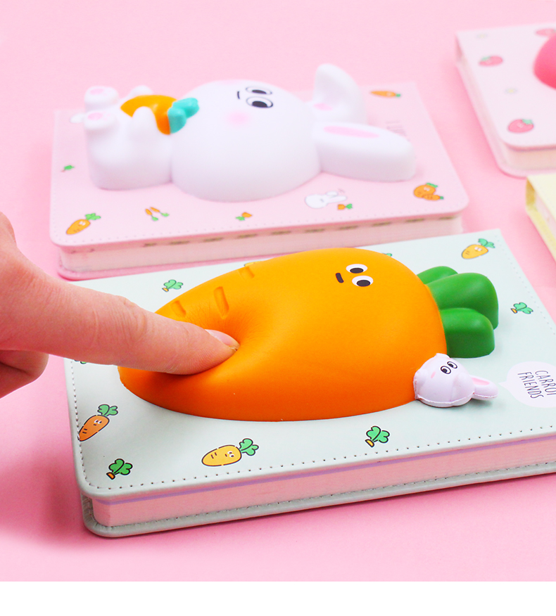 一正 网红减压本套装发泄笔记本解压手账本彩页 初中小学生日记本可爱