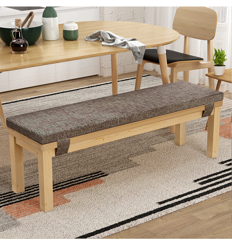 贡耐长条凳换鞋凳家用简约原木餐桌长板凳休息室餐厅农家乐实木长凳子