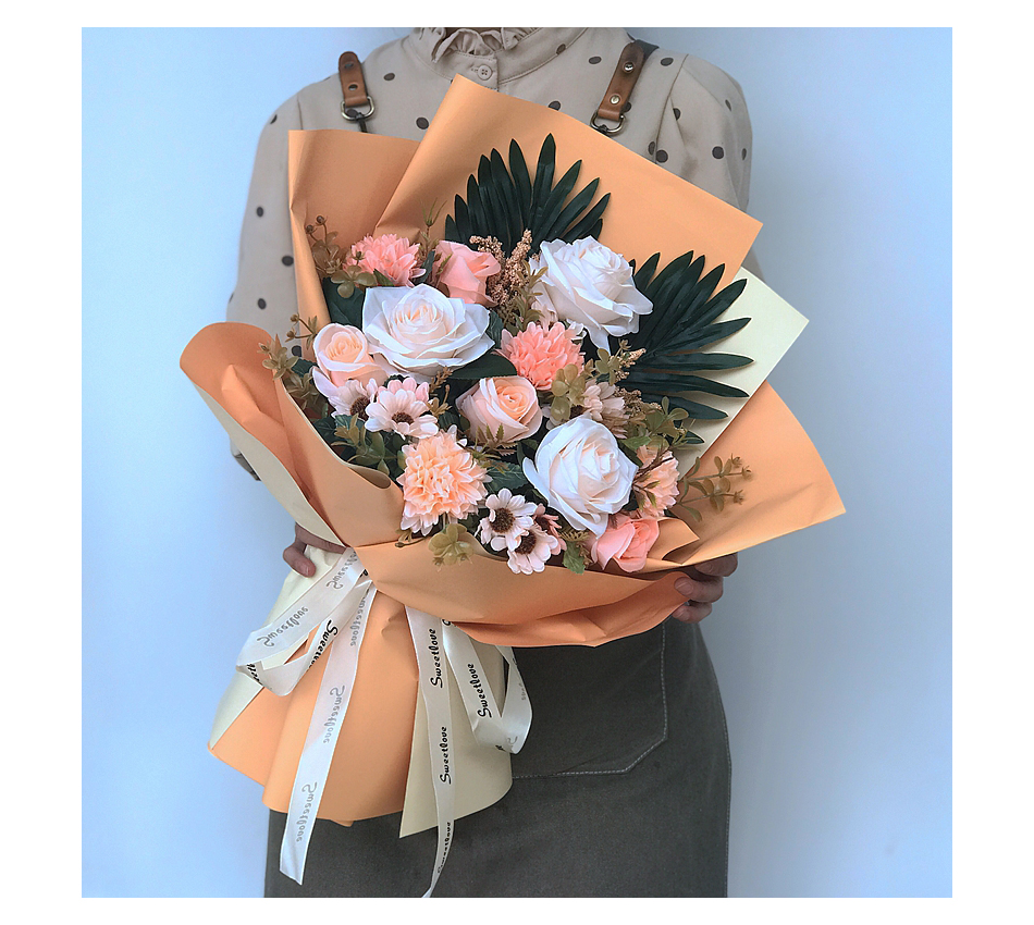 【抖音同款】毕业手捧花拍照假花道具交车年会仿真花束大颁奖情人节