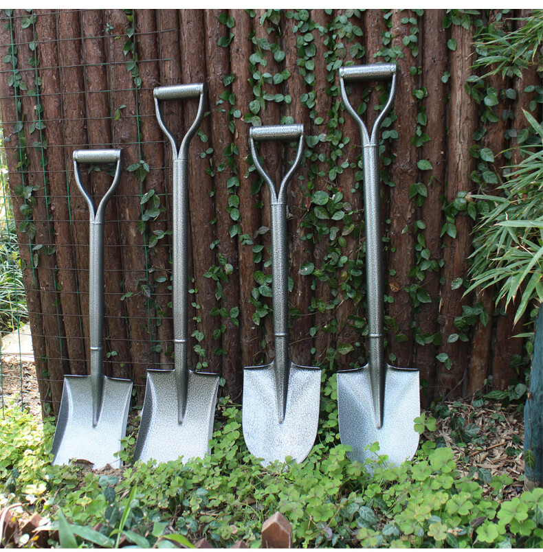 倾晨全钢锹户外挖土铲子家用铁锨农用铁铲挖土工具植树平头铲锰钢系列