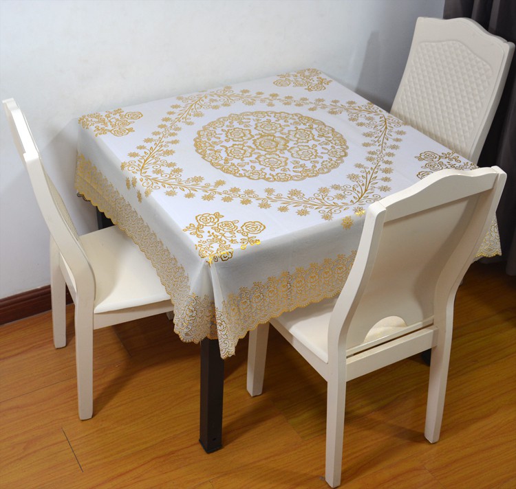 方桌布四方桌正方形桌布方桌布加厚四方桌桌布家用简约pvc防水防油防