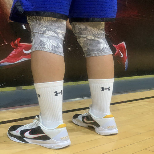 nba篮球袜cuerry6配套中高帮精英袜毛巾底厚c30袜子男卡诺寇白中筒
