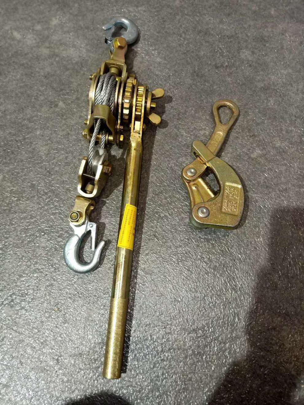 双勾紧线器钢丝绳拉紧器2t多功能日式紧线钳电力电工卡线1t紧线器