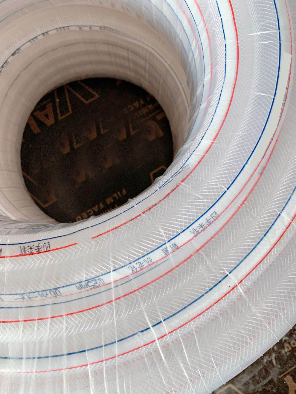 加线四季柔软花园软管 增强网线管 白色pvc蛇皮管16 20 25 32水管