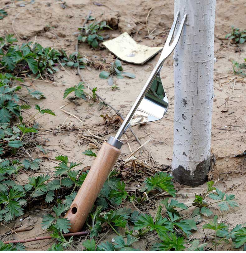 园艺除草工具拔草器不锈钢农用起苗器养花种花镰刀家用小铲子不锈钢