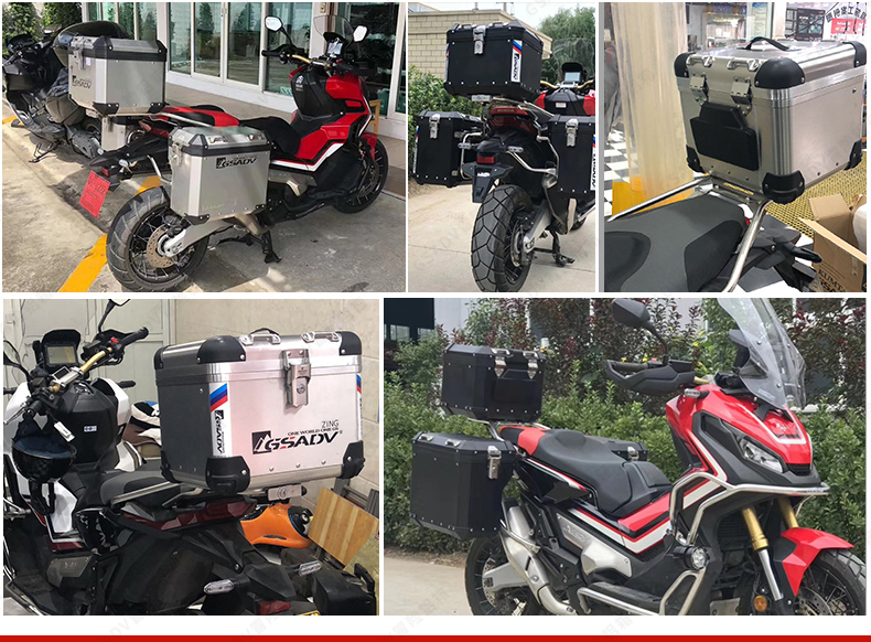 gsadv适用21款本田xadv750护杠尾箱边箱三箱改装铝合金无损拆冒险 老