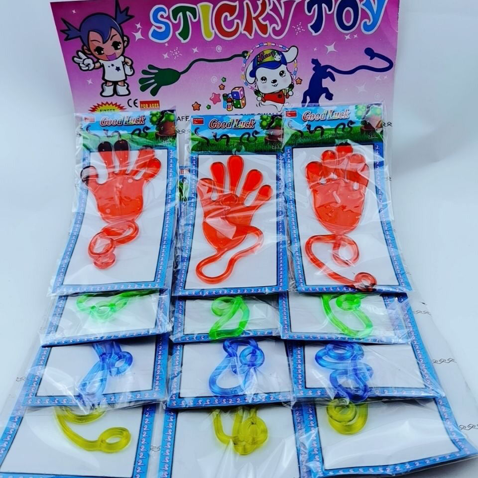 粘粘手掌玩具弹性大号粘手掌儿童伸缩粘性粘墙玩具创意整蛊无聊发泄
