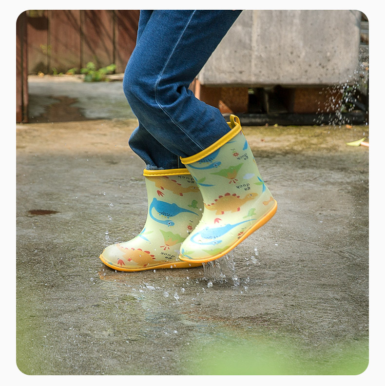 迪士尼(disney)同款宝宝雨靴男童儿童雨衣雨鞋套装幼儿防滑小童水鞋