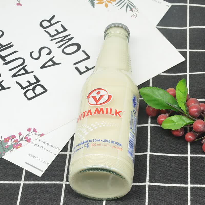 泰国进口vitamilk哇米诺豆奶300ml瓶装香浓维他奶原味早餐饮品