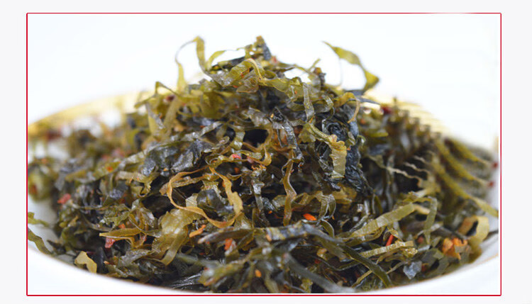 蓝酵海带丝开袋5袋即食咸菜青岛特产小包装小时候80 90后怀旧零食 一