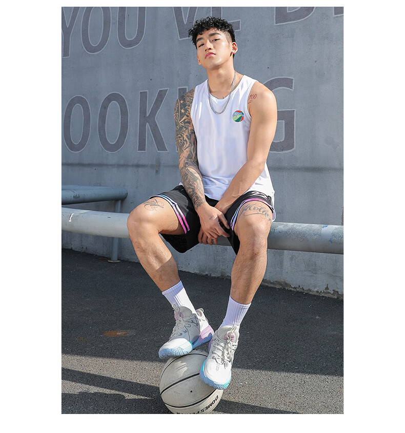 依浩特(yihaote)nba勇士队美式投篮服速干篮球背心训练服男夏季健身服