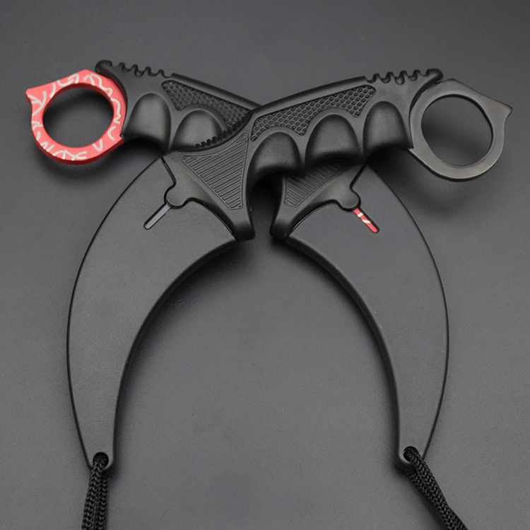 鹰爪刀玩具csgo游戏周边不开刃未csgo爪子刀实物模型金属玩具实战狼血