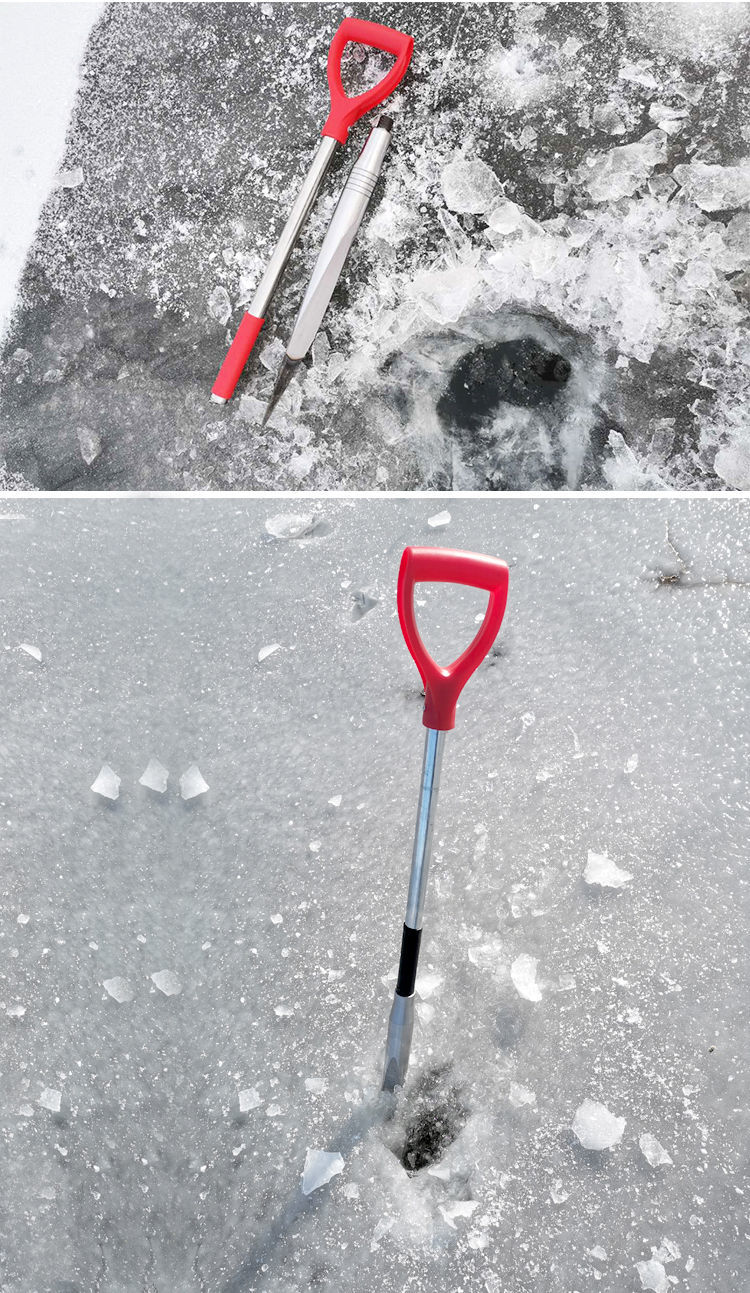 冰镩子冰钏冰川子冰锥破冰工具人工冰钻冬钓神器砸冰器冰穿子中号冰