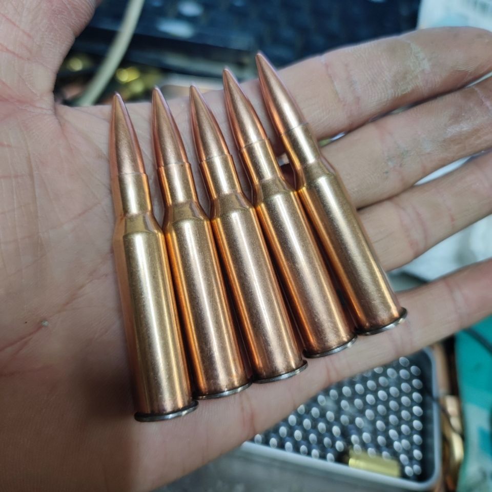 腾圣85狙摆件项链弹壳工艺品 高精狙影视道具 战狼二项链 85狙5枚08成