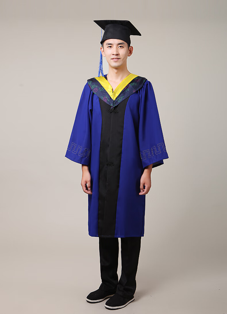 硕士服学位服 男女毕业礼服 文科垂布学士帽 硕士服毕业20222022 银色