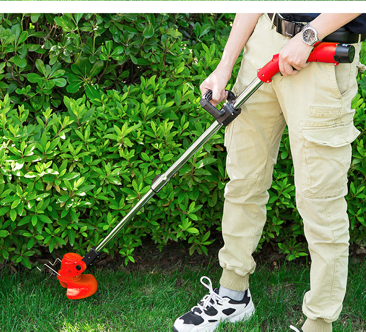 适用实用精选手持打草机电动割草机多功能除草机小型家用草坪机充电式