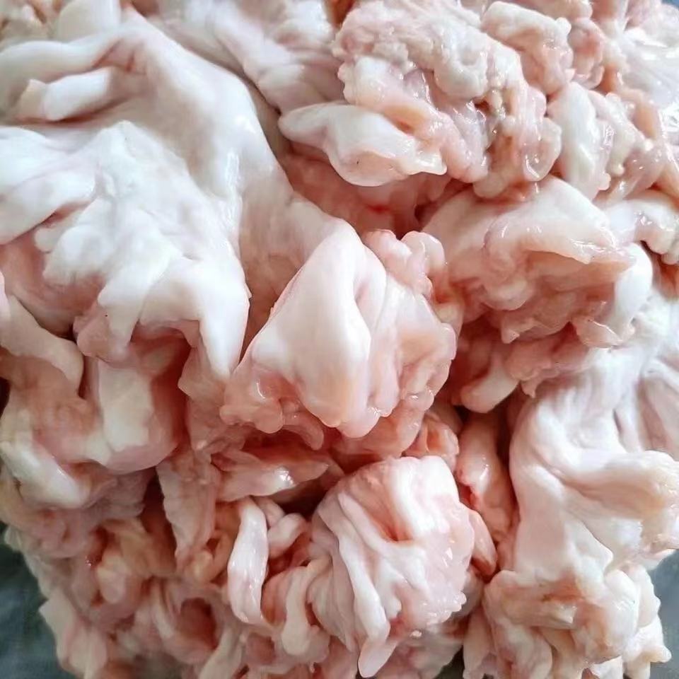 新鲜猪网油土猪鸡冠油花油肠油猪大油批发炸油梭子猪网油3斤