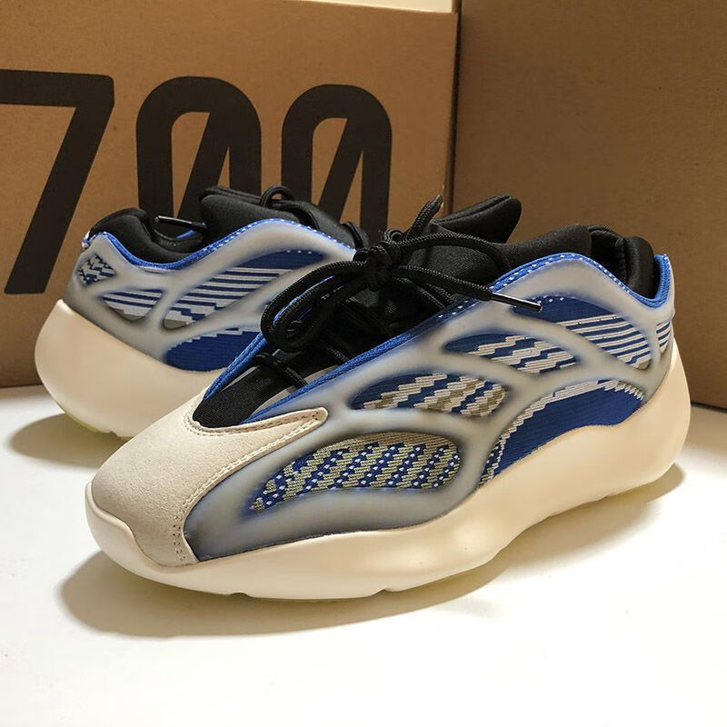 椰子鞋男700出口尾单男断码原单尾货牛货剪标v3运动跑鞋 700v3灰绿(偏