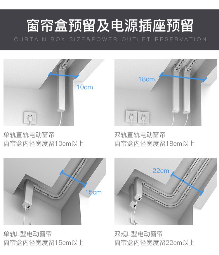 电动窗帘盒电动百叶窗帘别墅复式楼高窗上下升降自动开合帘遥控自动