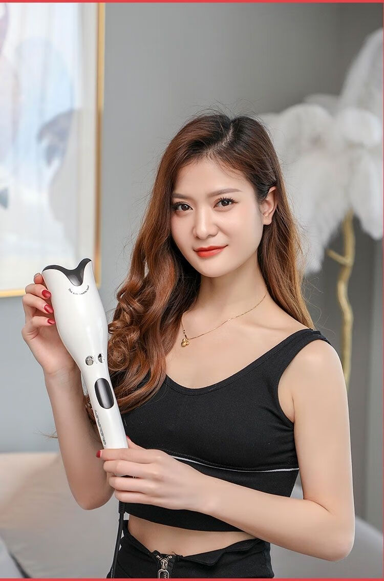 片希多功能自动卷发棒25mm羊毛卷大波浪美发神器防烫卷发器不伤发红色