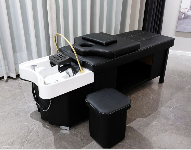 拙治泰式洗头床理发店水循环头疗冲水床发廊专用养生馆茶麸熏蒸采耳床
