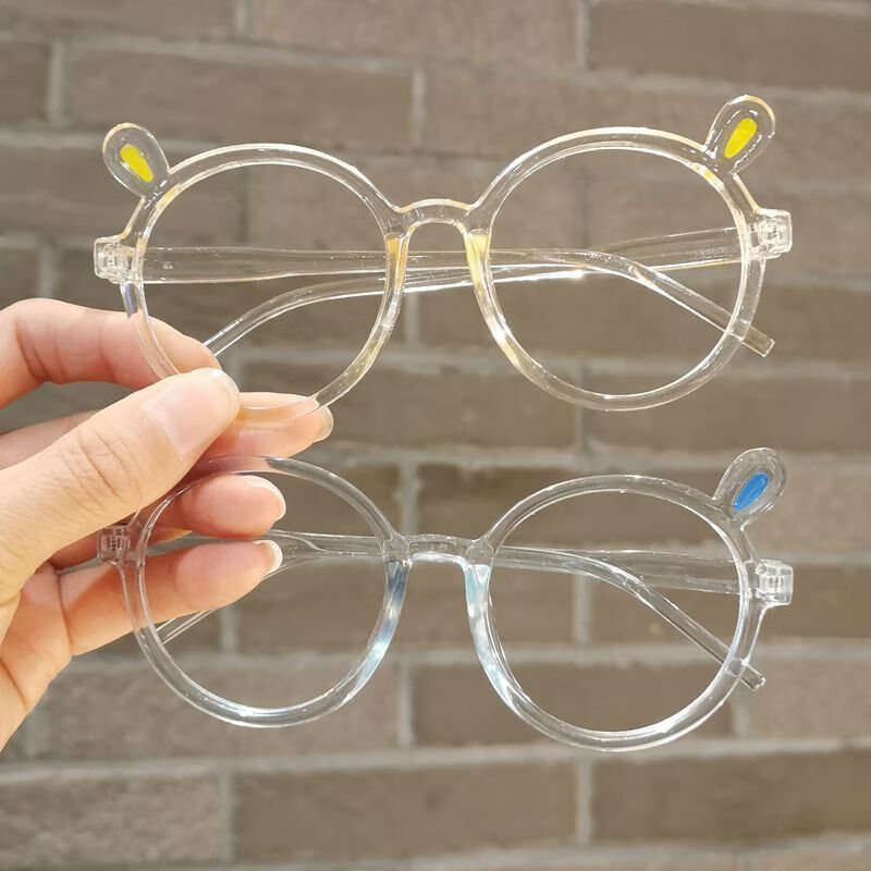 hnxc新品儿童眼镜框无镜片儿童眼镜框女童可爱超萌卡通小兔子装饰无