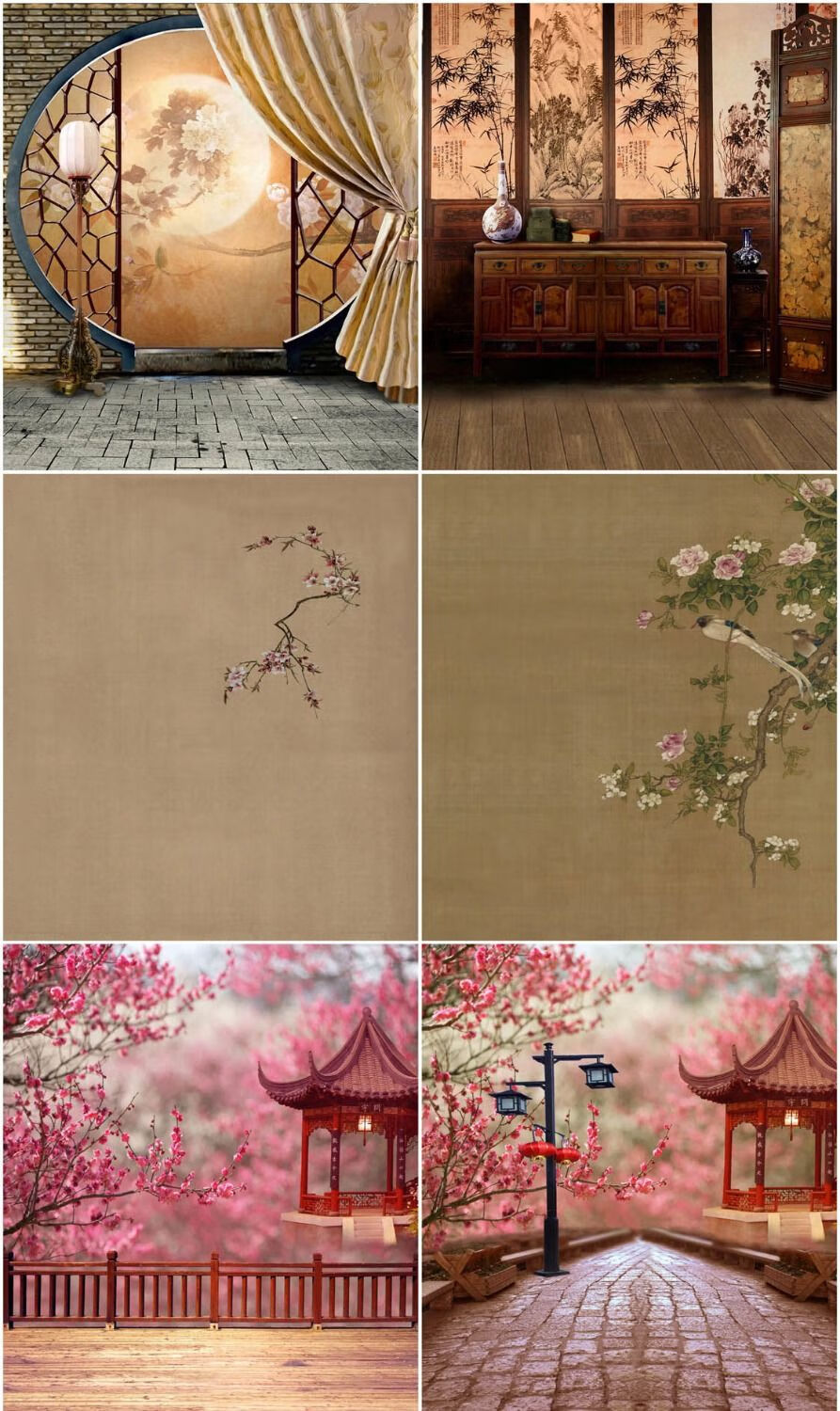 直播背景墙古风超仙飘逸仙女古装古风摄影背景布汉服唐装网红抖音快手