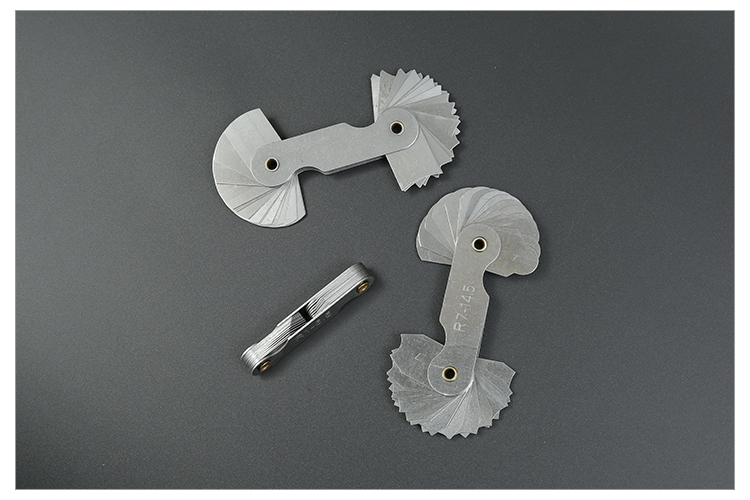 晶花半径规高精度半径尺测量圆弧工具弧度r规样板圆角规 r1-6.