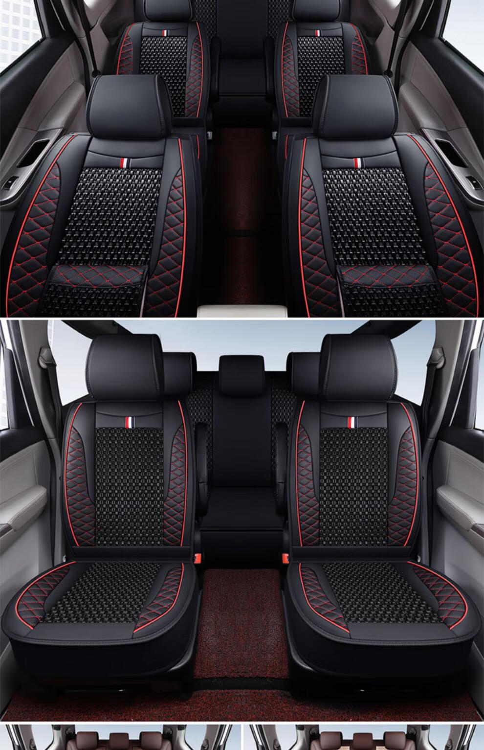 全包五菱宏光s座套七座专用四季s1s3荣光sv宝骏730冰丝面包车坐垫