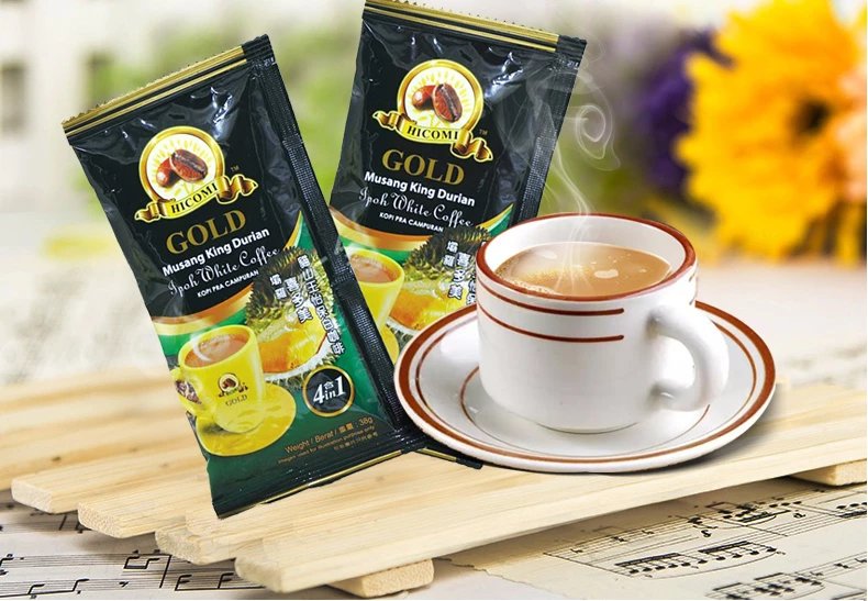 马来西亚原装喜多美456g12条38ghicomi猫山王榴莲白咖啡榴莲味456g4袋