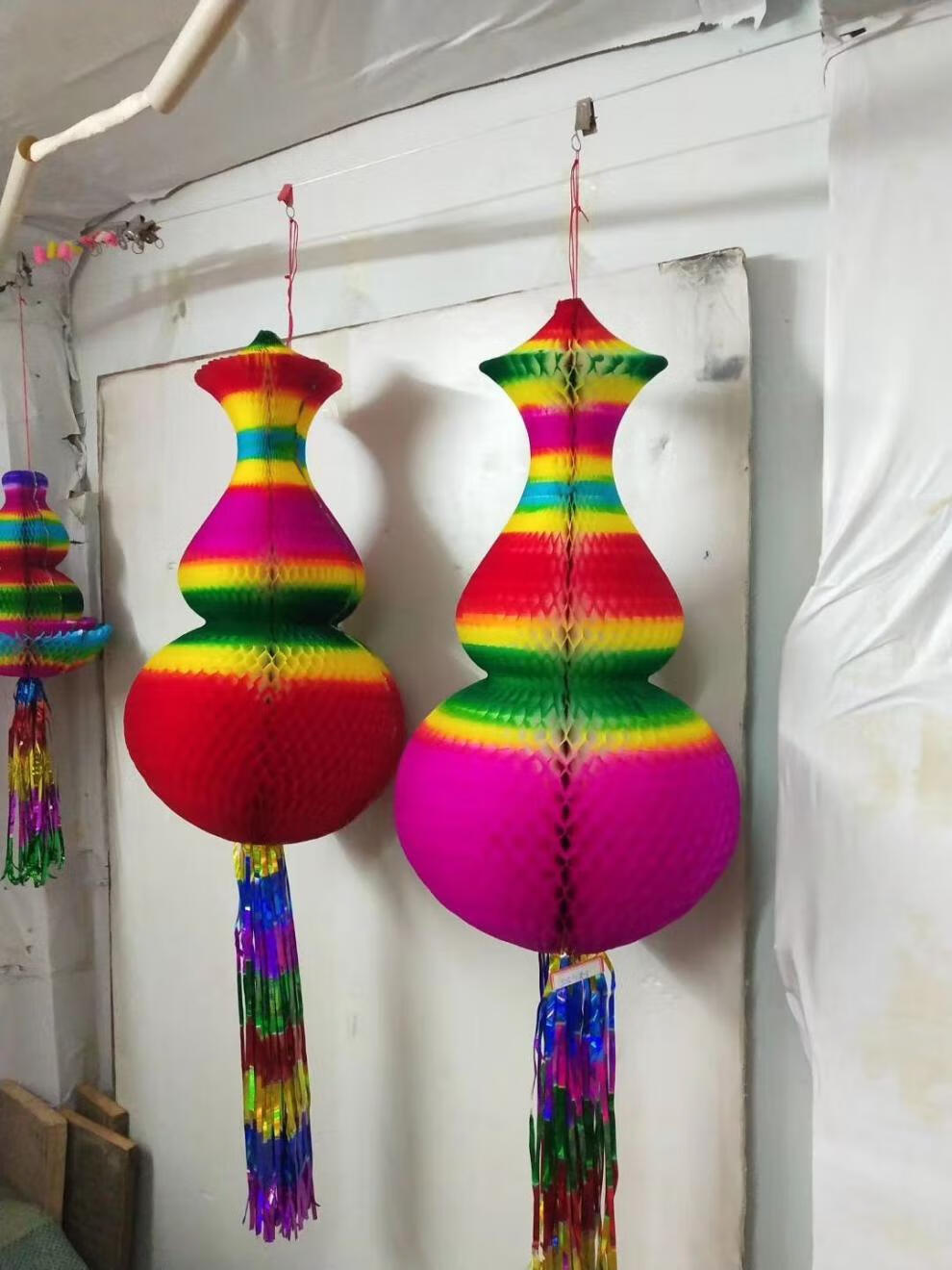 端午节葫芦东北纸葫芦拷贝纸折叠五彩葫芦红葫芦曲别针 2个装 24#折叠