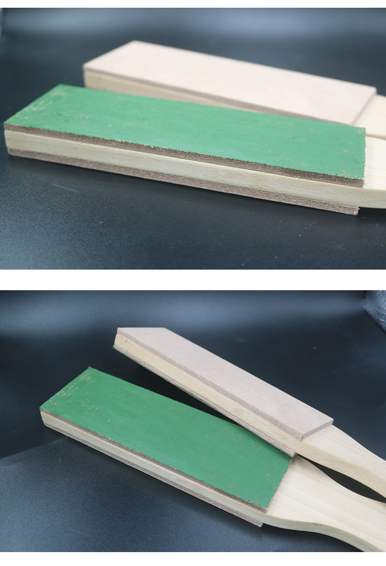 定制牛皮荡刀板修脚刀荡刀皮雕刻刀磨刀板荡刀布koyo青棒磨刀膏套餐